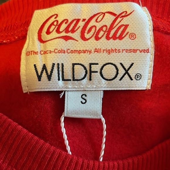 Wildfox/Coca-Cola NWT women’s red Coke bear sweatshirt size small - Picture 6 of 8